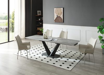 Cloud-Table-with-1218-swivel-grey-taupe-chairs