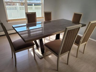 ArredoAmbra Table with Ambra Chairs Dining Set