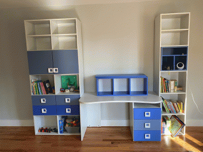 MCS Kids Special order Library, desk and bed