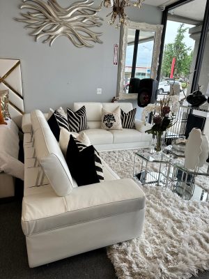 2119 White sectional showcased at one of our retailers stores in PA