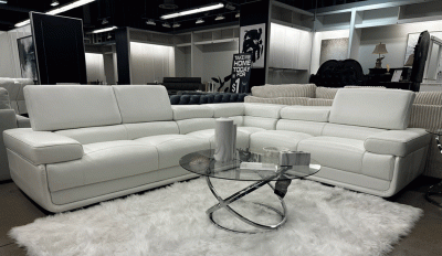 2119 Sectional White showcased at one of our retailers store in NC