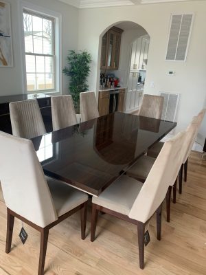 Eva Dining Collection – Elegant Dining in Tobacco Walnut