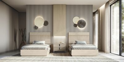 Kroma Sand Birch 48" Bedroom Set