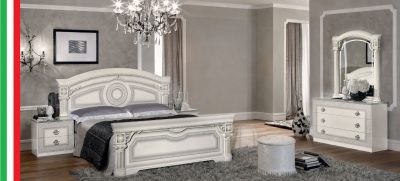 Aida Bedroom, White w/Silver, Camelgroup Italy
