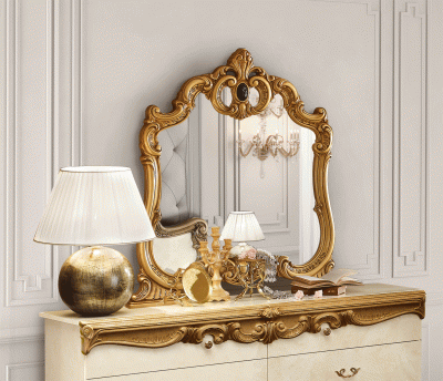 Bedroom Furniture Mirrors Barocco Ivory/Gold mirror