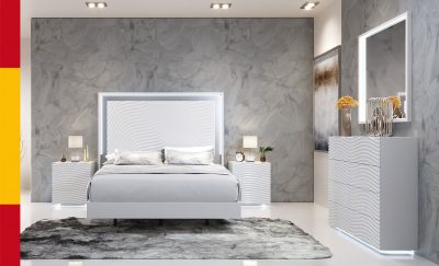 Wave Bedroom White
