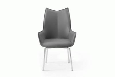 Dining Room Furniture Chairs 1218 swivel dining chair Dark Grey