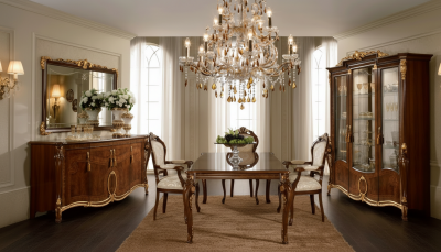 Dining Room Furniture Classic Dining Room Sets Donatello Dinning with Sovrana chairs