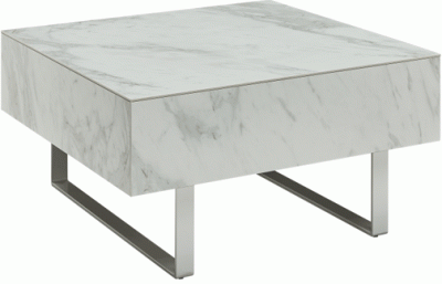 Living Room Furniture Coffee and End Tables 1498 White marble Coffee Table