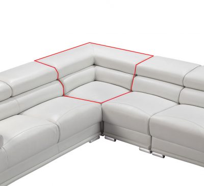 2119 Corner piece - White