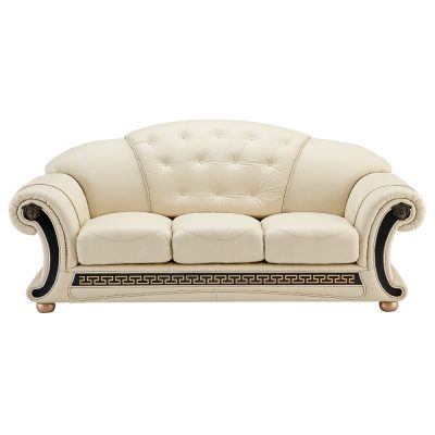 Living Room Furniture Sleepers Sofas Loveseats and Chairs Apolo Ivory