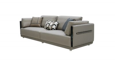 Modern Channel Arm Upholstered Sofa