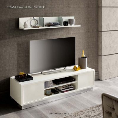 Wallunits Entertainment Centers Roma White Additional Items