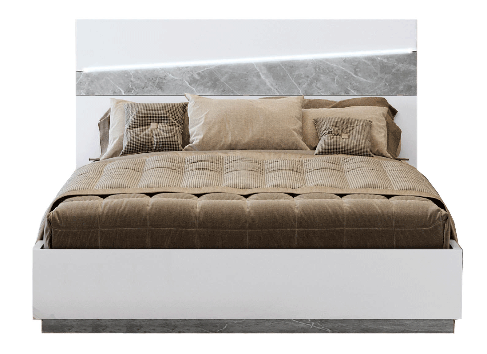Brands Garcia Sabate, Modern Bedroom Spain Alba Bed w/ Light, Italy