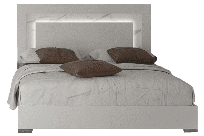 Brands Status orders Carrara Bed White w/Light