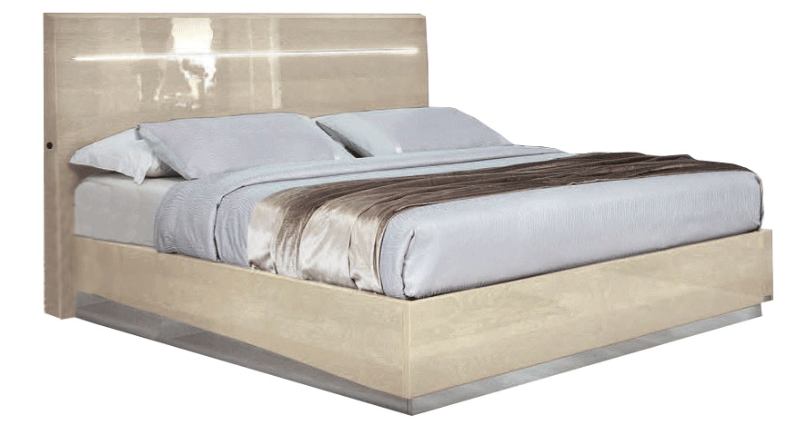 Bedroom Furniture Classic Bedrooms QS and KS Platinum LEGNO Bed IVORY BETULLIA SABBIA