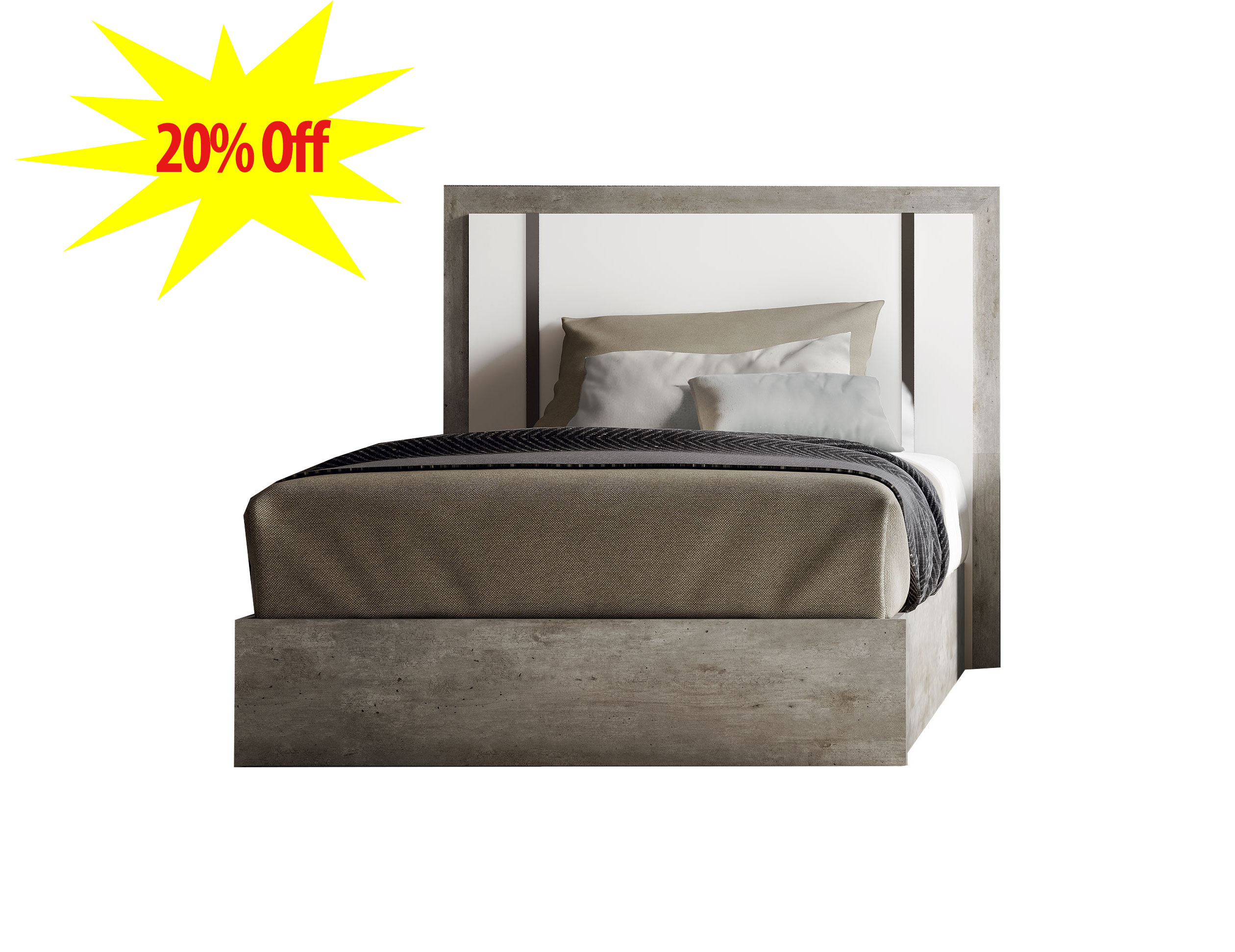 Bedroom Furniture Twin Size Kids Bedrooms Treviso 48" Bed