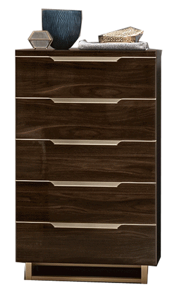Bedroom Furniture Beds with storage Smart chest Walnut
