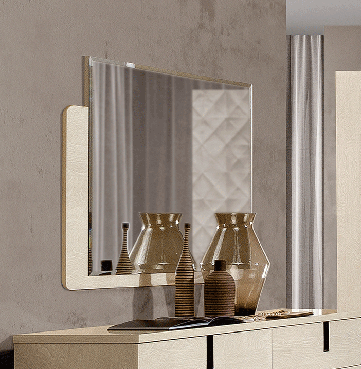 Brands Garcia Sabate, Modern Bedroom Spain Ambra mirror for Dresser/ 3Door buffet & Elite 2 Door buffet IVORY