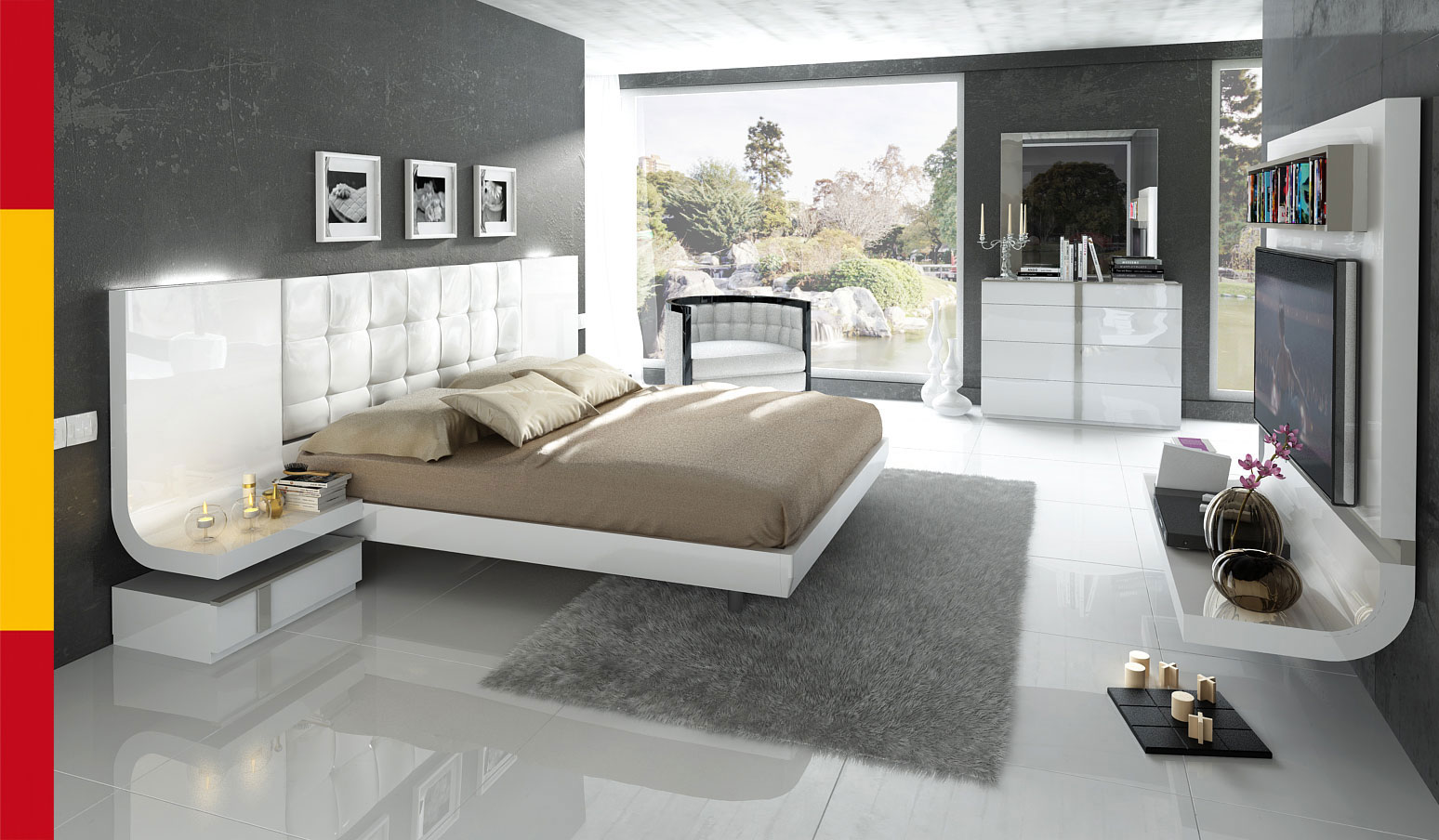Bedroom Furniture Modern Bedrooms QS and KS Granada Bedroom
