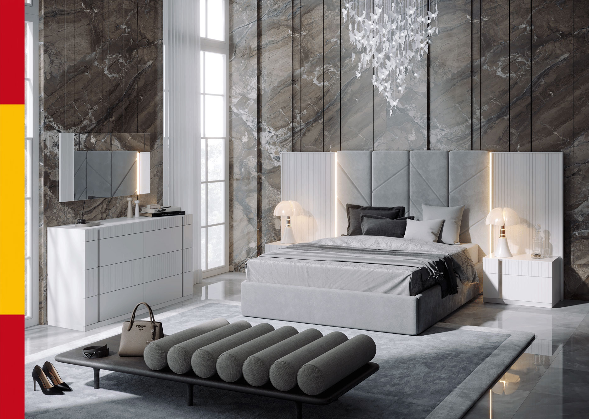 Bedroom Furniture Modern Bedrooms QS and KS Helen Bedroom
