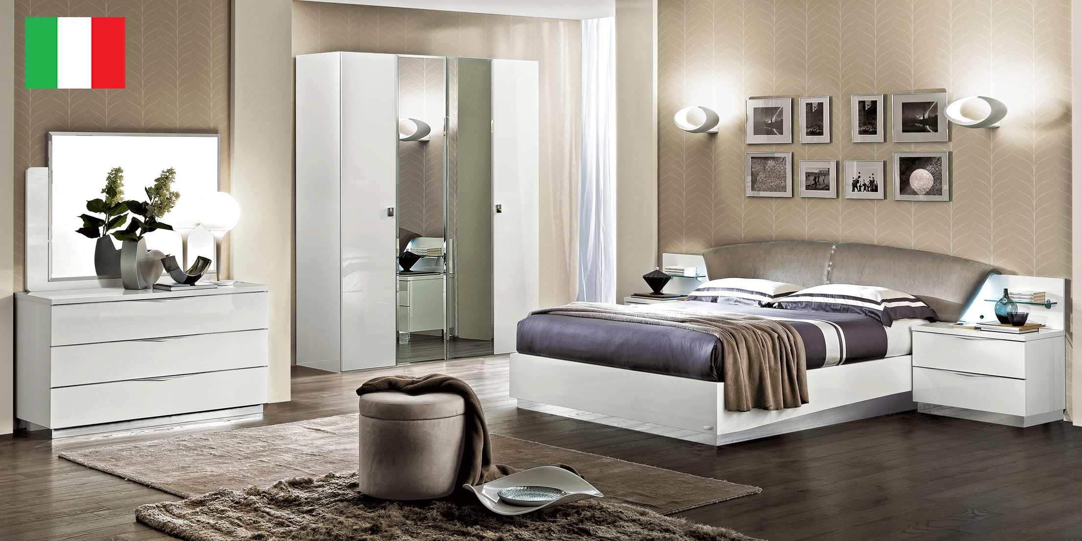 Brands Gamamobel Bedroom Sets, Spain Onda DROP Bedroom WHITE