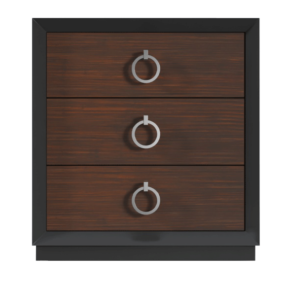 Bedroom Furniture Dressers and Chests Emporio Black Nightstand