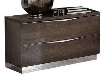 Bedroom Furniture Dressers and Chests Platinum LEGNO Nightstand SILVER BIRCH