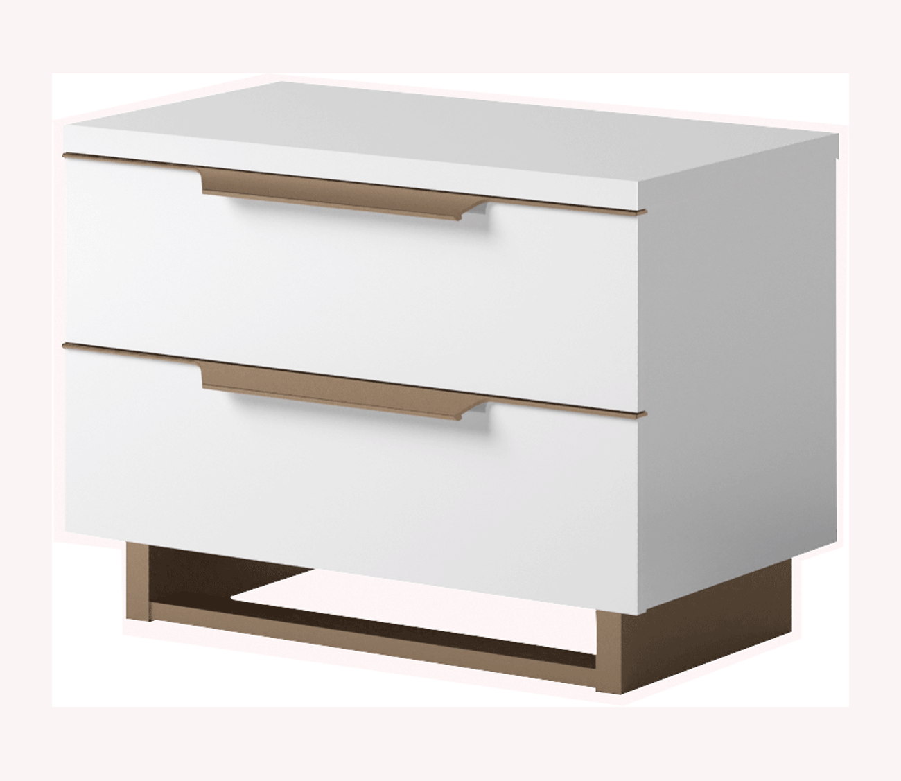 Brands Camel Modern Living Rooms, Italy Smart Nightstand White