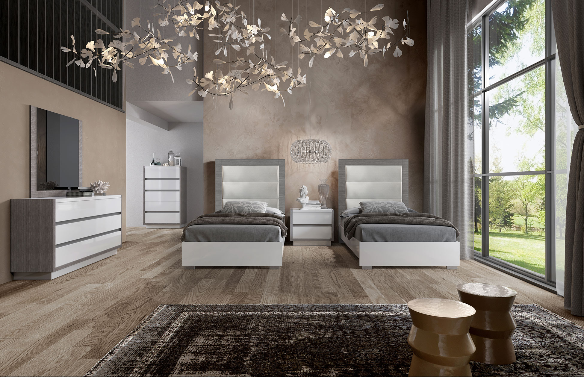 Bedroom Furniture Twin Size Kids Bedrooms Mangano 48" Bedroom