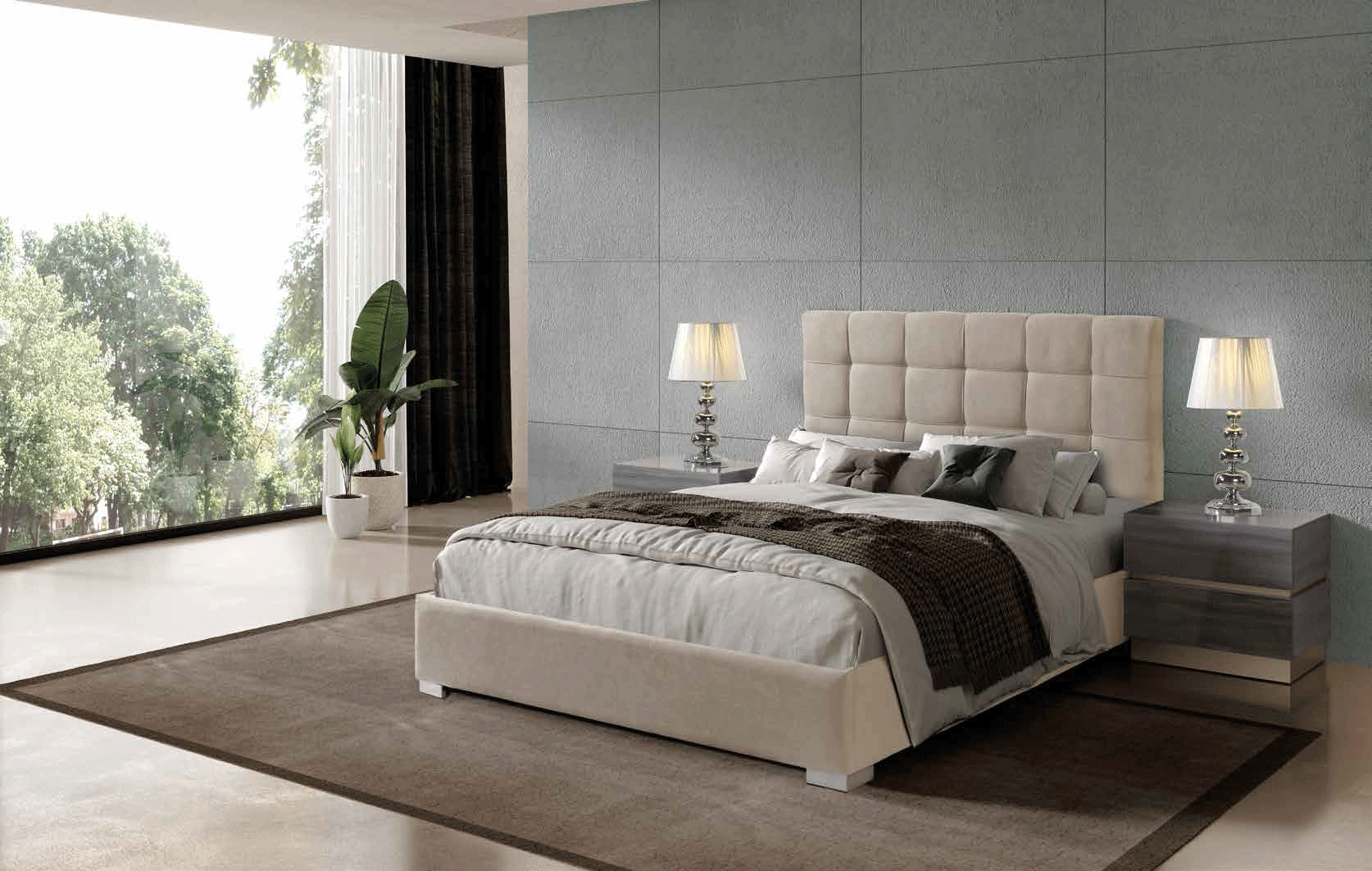 Brands Garcia Sabate, Modern Bedroom Spain 858 Carla Bed, M-151, C-151, YP440-N