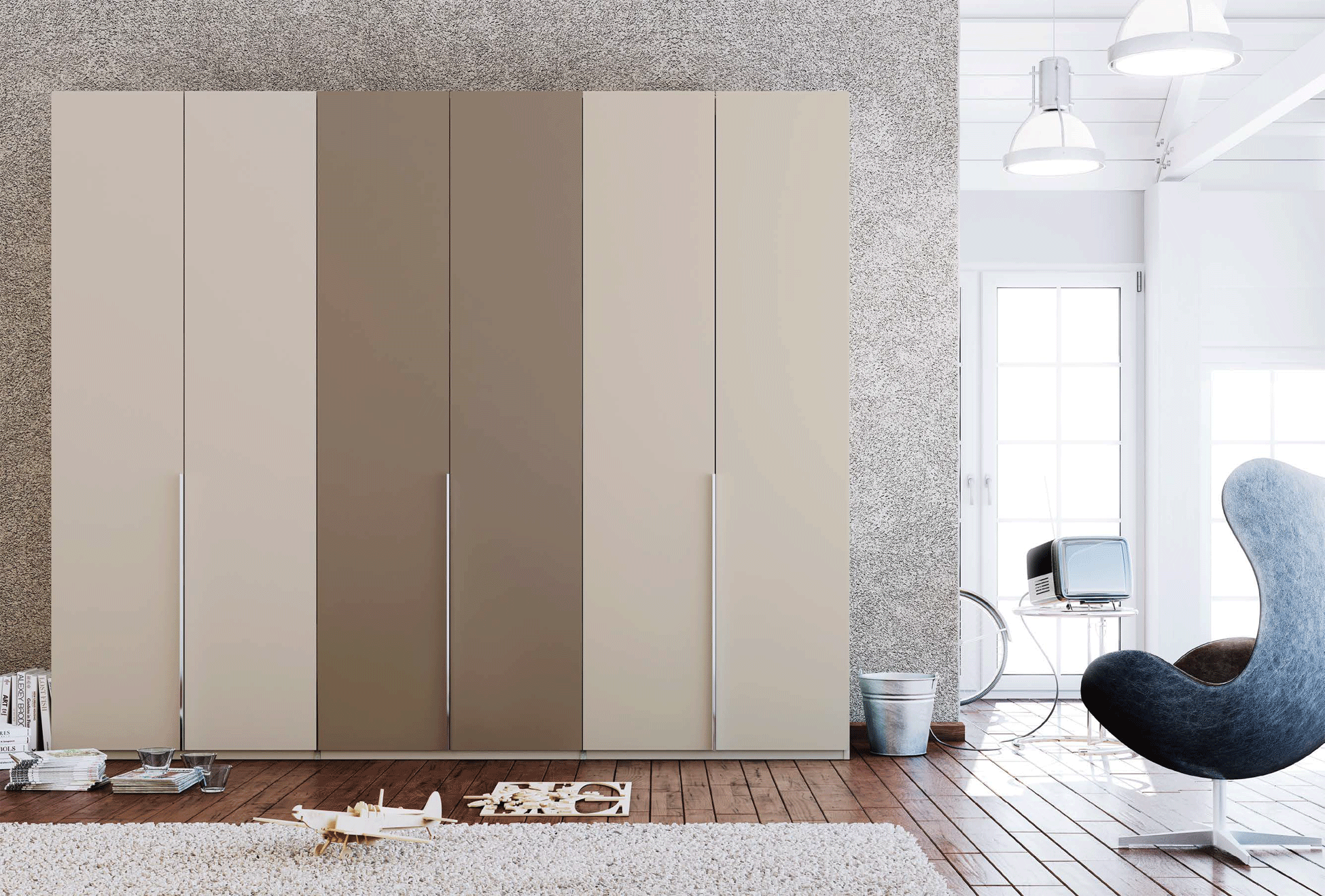 Living Room Furniture Sectionals VERTICAL Wardrobe YM514-YM515