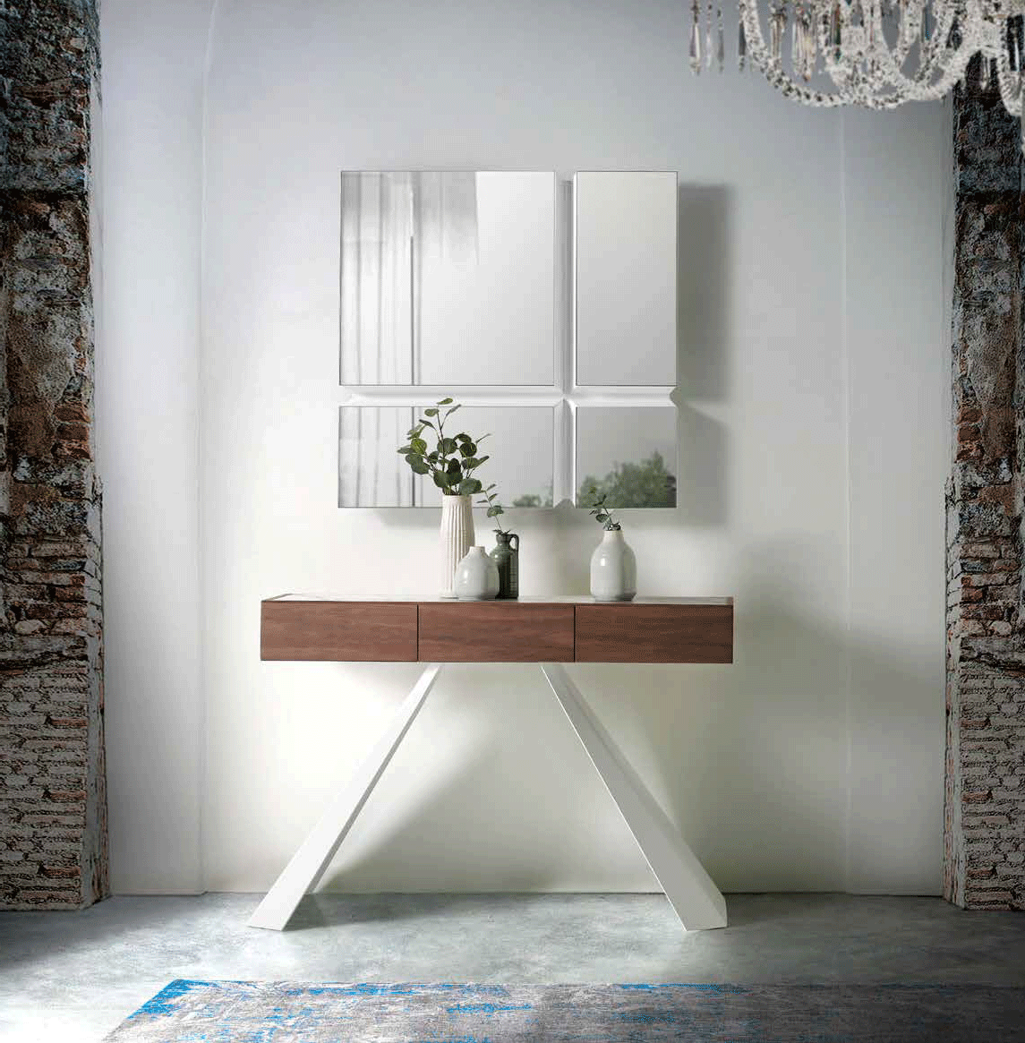 Brands Status Modern Collections, Italy Vik console + Mandy mirror