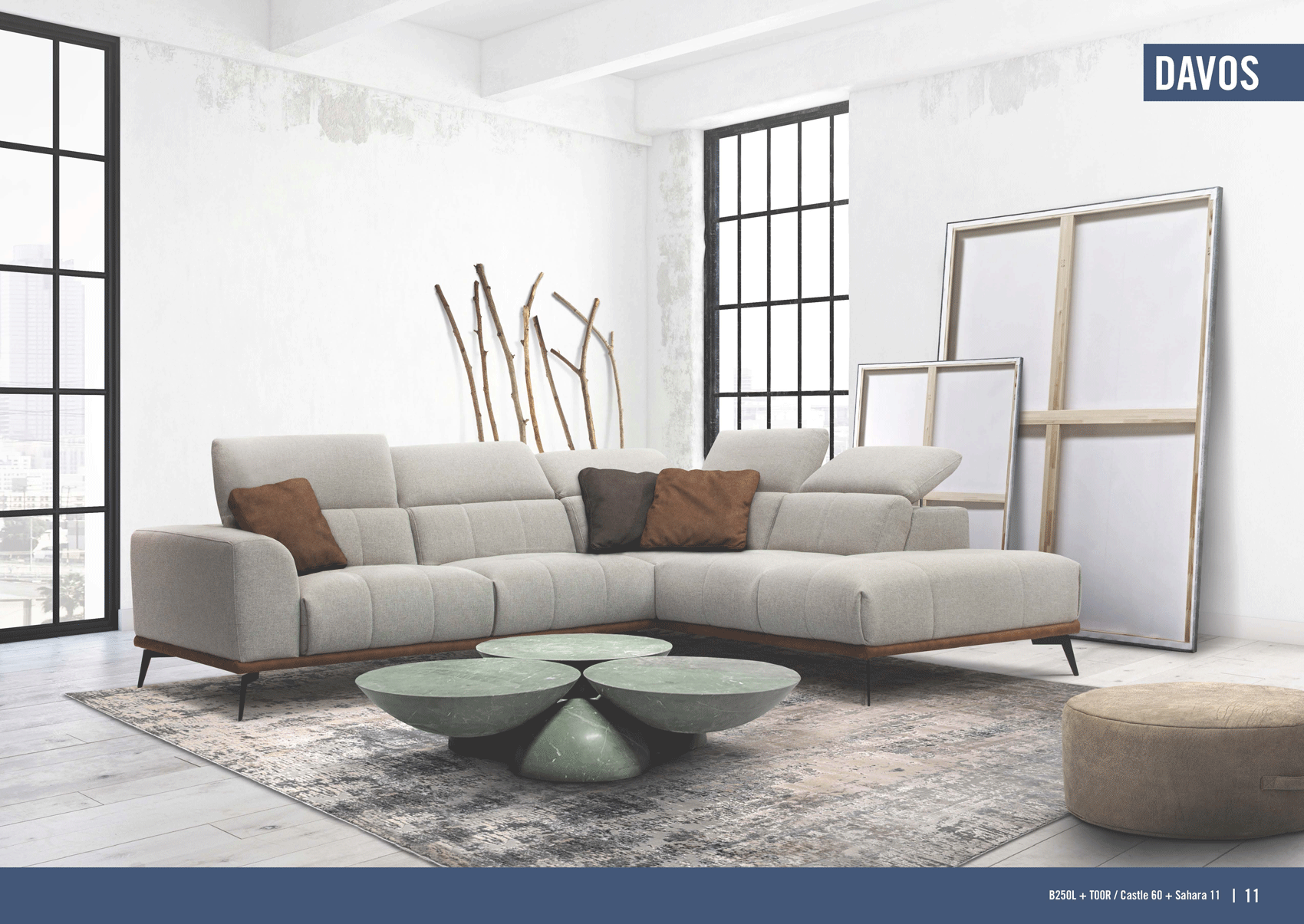 Living Room Furniture Sectionals with Sleepers Davos Sectional