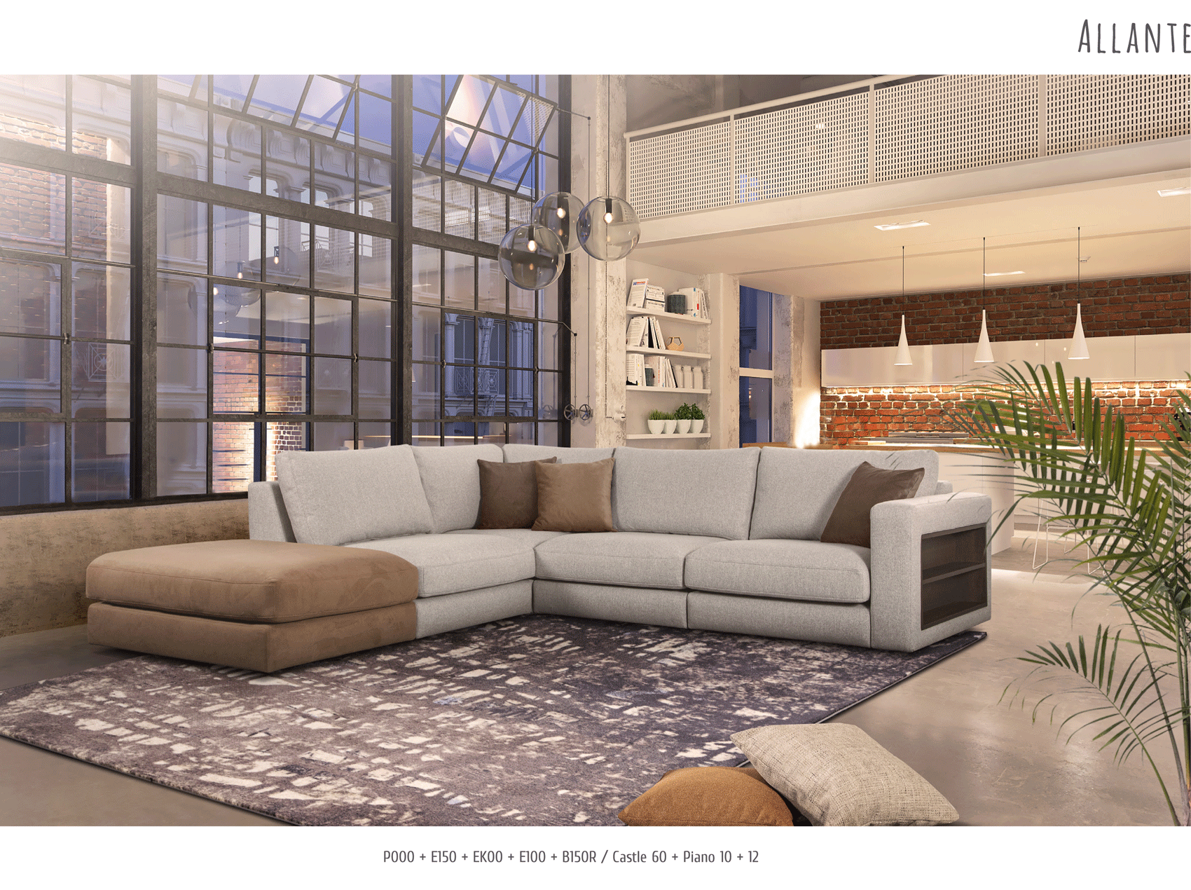 Brands Arredoclassic Living Room, Italy Allante Sectional