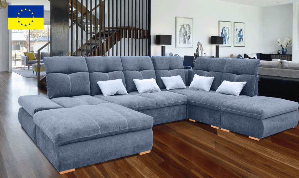 Living Room Furniture Rugs Opera Sectional Left with bed and storage