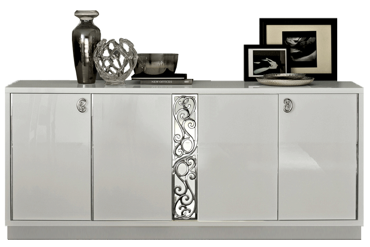 Brands Arredoclassic Dining Room, Italy Roma 4-Door Buffet White