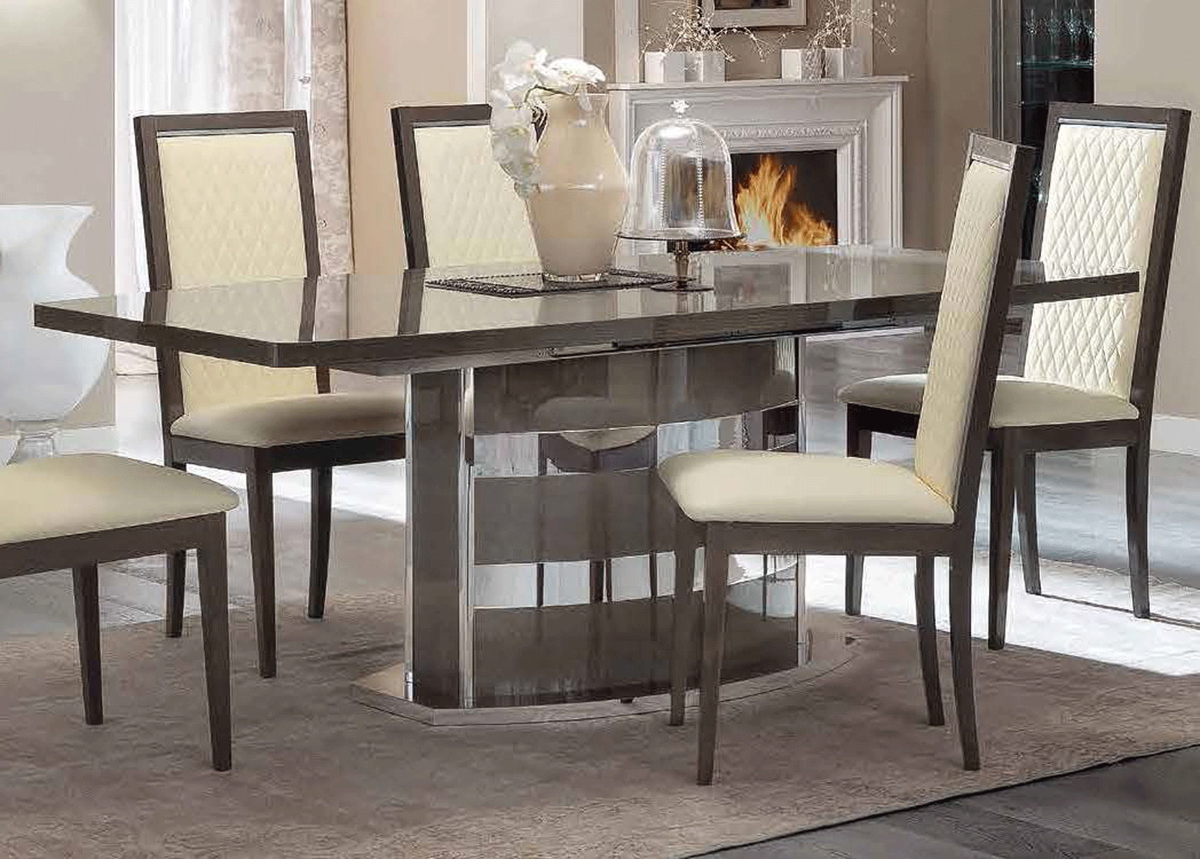 Clearance Bedroom Platinum FIXED Dining Table 160 Only