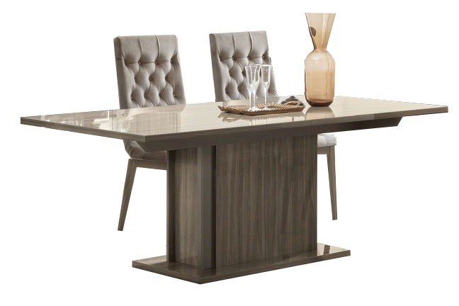 Living Room Furniture Sectionals Volare Dining table GREY with ext
