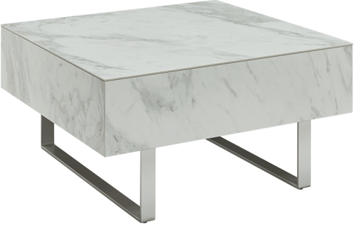 Brands IR Living Collection 1498 White marble Coffee Table