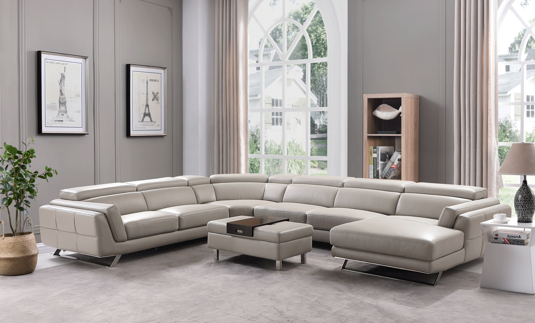 Living Room Furniture Sectionals with Sleepers 582 Sectional Right