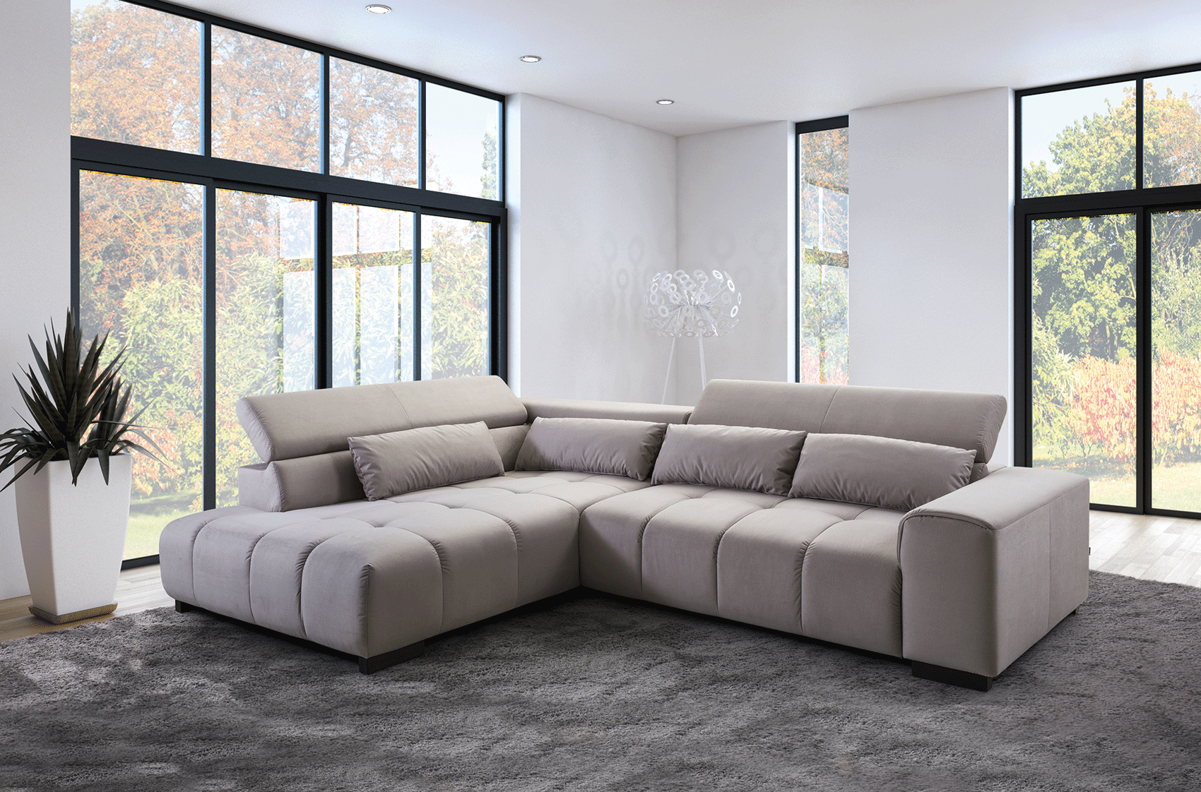 Brands Status Modern Collections, Italy Positano Sectional