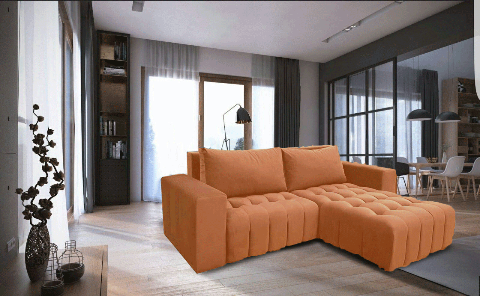 Brands Franco AZKARY II CONSOLES, Spain Neo sofa bed w/ storage Orange
